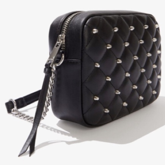 Rebecca Minkoff Handbags - Rebecca Minkoff Quilted Crossbody Bag Diamond Pattern Black and Silver NWTS